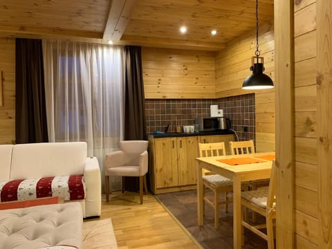 Living area. Prestige Studio in Chalet Kolasin
