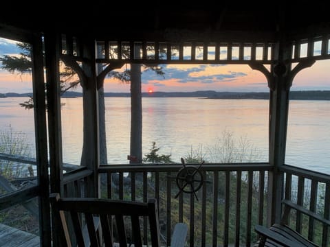 Inside the amazing Eagles Nest Gazebo