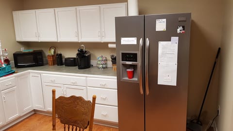 kitchen is stocked with all the essentials.