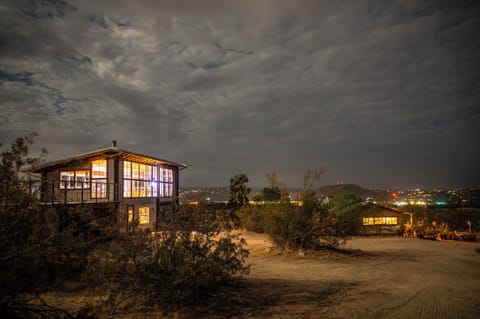Guest house left and Main house right 