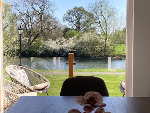 French doors to deck