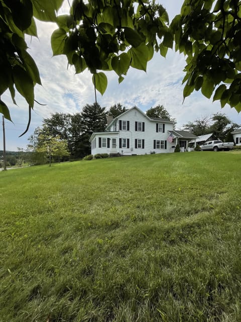 Large early 20th century farmhouse.  Site of Cokes Chapel Antiques abound
