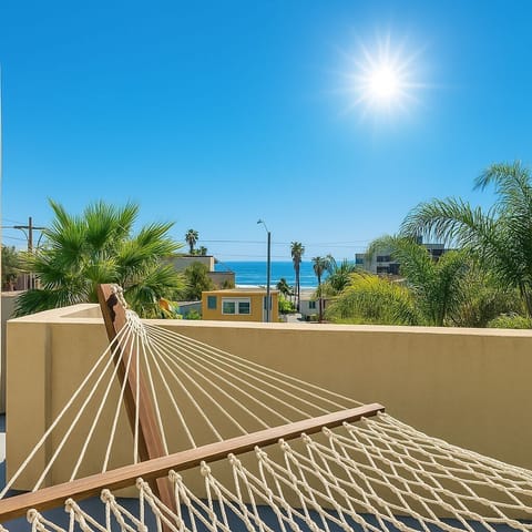 Hammock vibes and ocean tides. Soaking up the sun and the stunning ocean view.