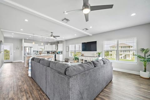 Curl up with a good book in the inviting living room