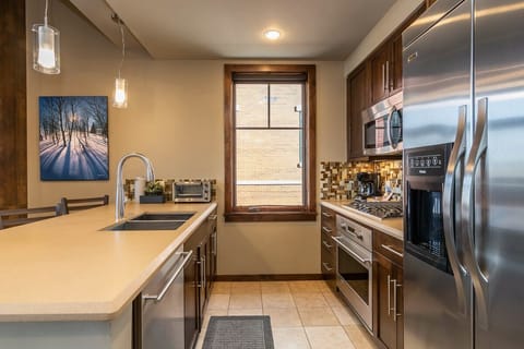 Open kitchen with everything you need to cook at home