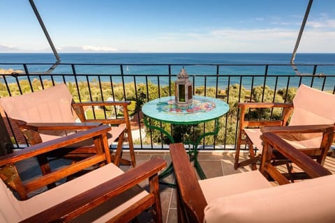 Savor the scenic beauty from the private balcony