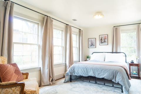 A beautiful & spacious master w/five windows for stunning natural light!