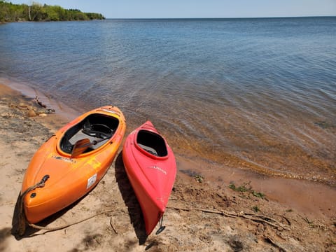Single and double kayaks 
