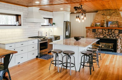 Kitchen with island seating