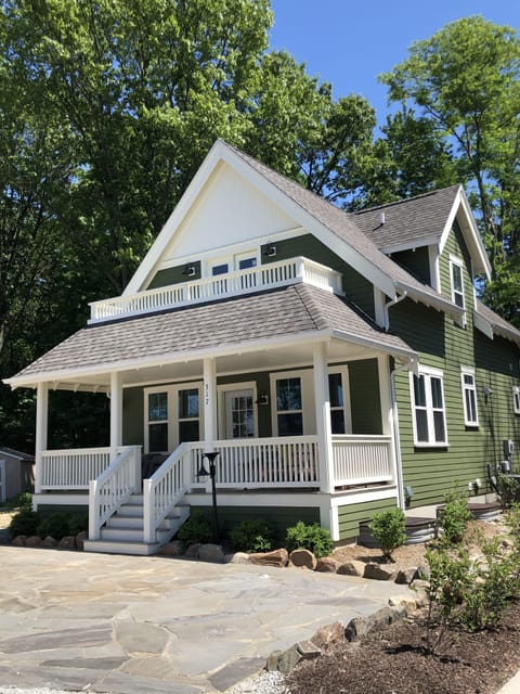 Exterior of the home with parking out front