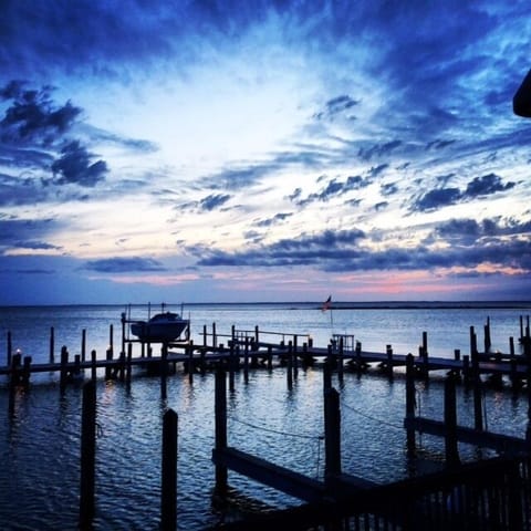 Sunset from back common area
