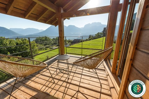Balcony with lake view