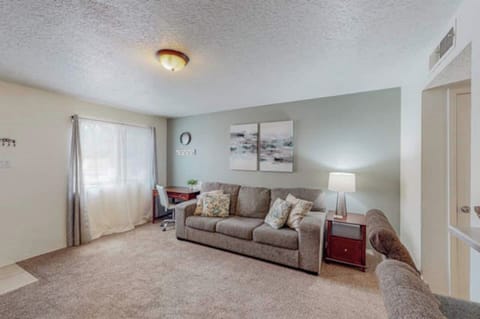 Living room space with pullout couch