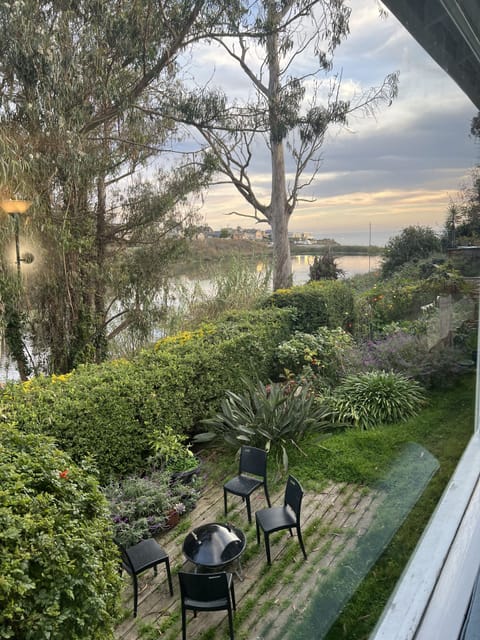 The view from the huge picture windows, looking South, toward Twin Lakes Beach