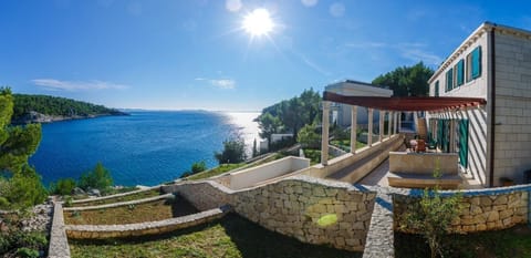 outside garden and one of the terraces