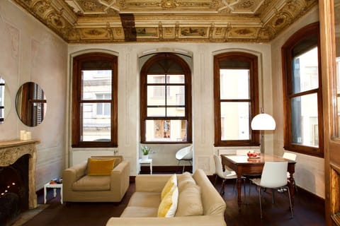 Living and dining with lots of character