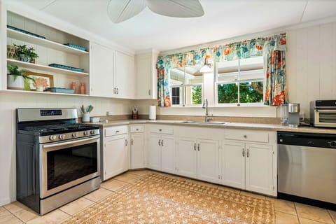 Kitchen features propane cooking