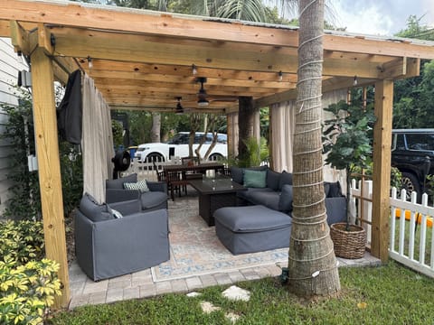 Covered outdoor pergola