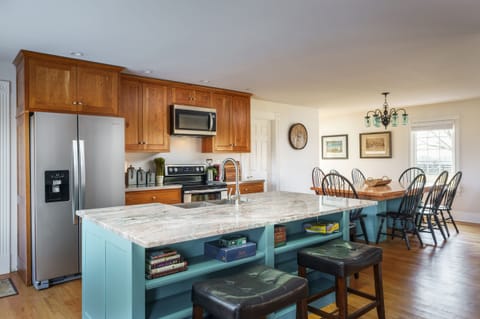Kitchen and dining area. All custom made by Jason Potts