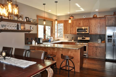 Kitchen and dining area