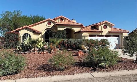 The front of the house.