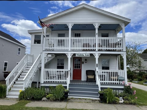 The building offers great porches!