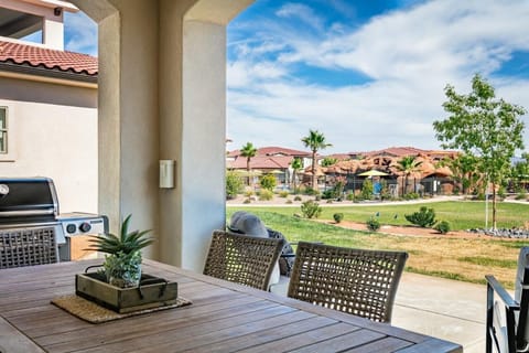 Enjoy easy access to amenities (see previous photo) and the pool from the patio of this home