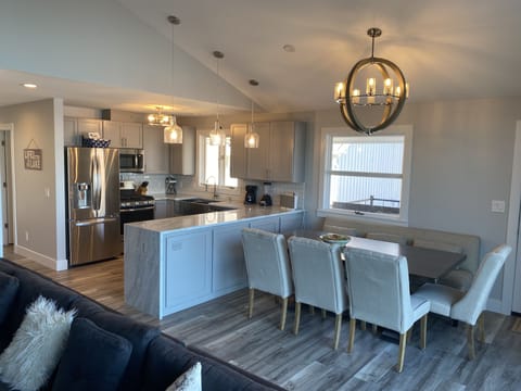 Dining table seats 8