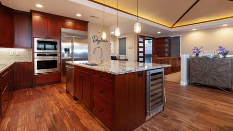 Built in wine fridge and high-end appliances