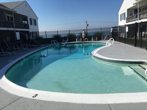 Heated pool ( Glendon Rd. Beach in background)