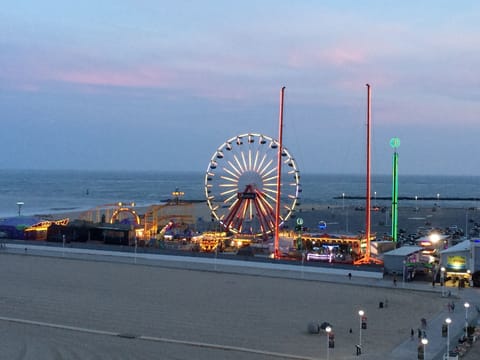 Balcony photo looking South to the Inlet at dusk