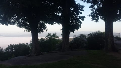 Early morning fog at Jump Off displays how the Smokey Mountains got their name
