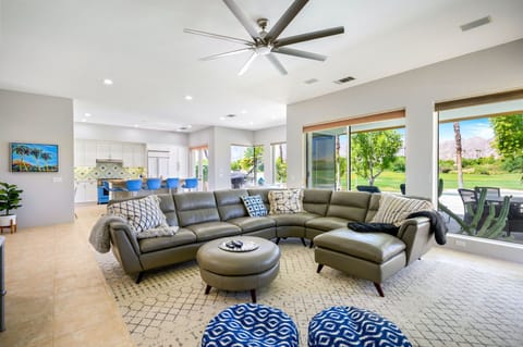 Open Floor Plan with Nothing But Views of the Golf Course, Mountains, and Pool