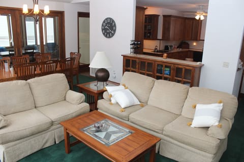 Living Room dining area and kitchen (upstairs)