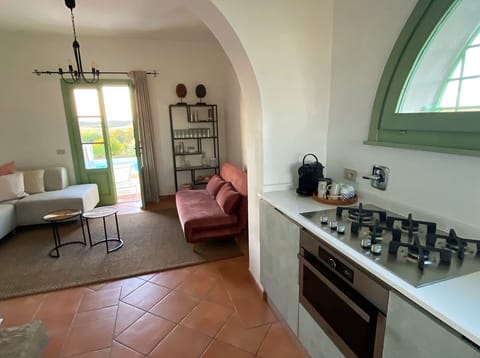 Livingroom and Kitchen II Villa Casa Collina 