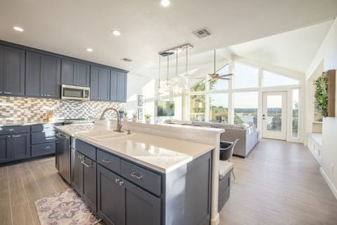 Large, open-concept living area