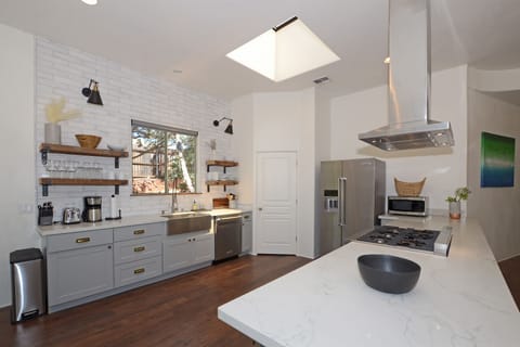 The kitchen is a chef`s dream