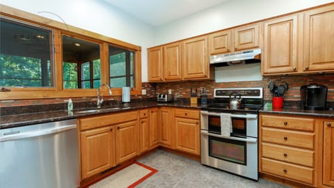 Fully stocked kitchen