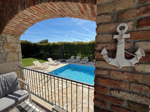 Terrace with pool view