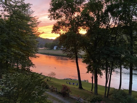 Sunset on the river.