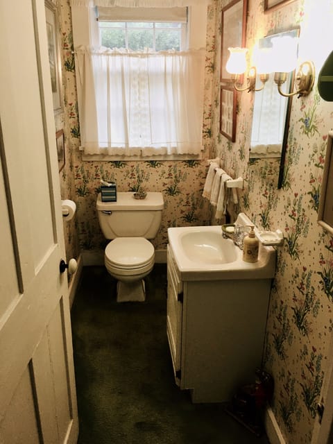 First floor powder room.