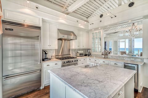 Gourmet kitchen with high-end appliances