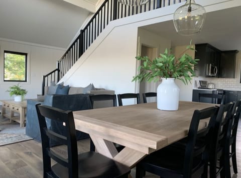 Great room. Beautiful views from every window. Smart TV. Cozy gas fireplace.