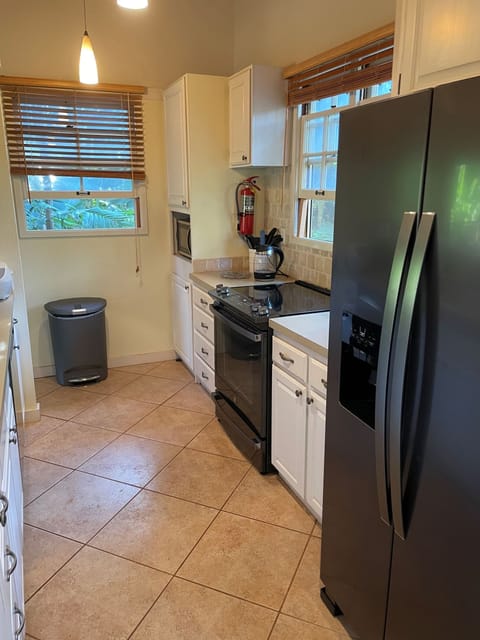 All new appliances in kitchen and lots of things to cook and serve with