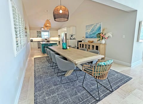 Dining Table with Seating for 10 + 2 at the Bar!