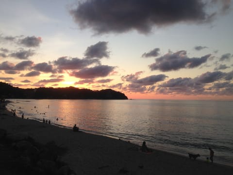 Nothing beats being on the beach and watching the sun set.
