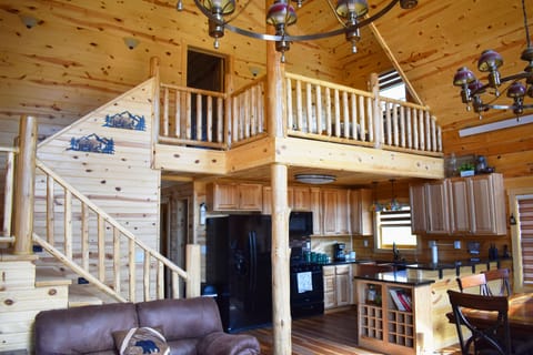 Great room - Stairs and loft