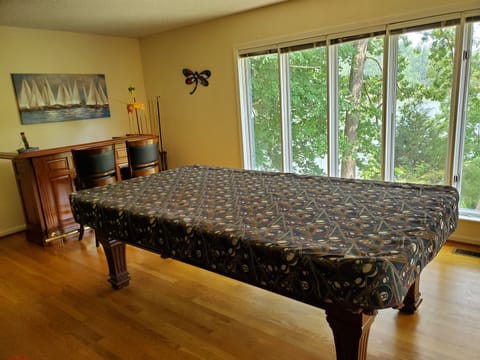 Billiards and Bar in Sunroom