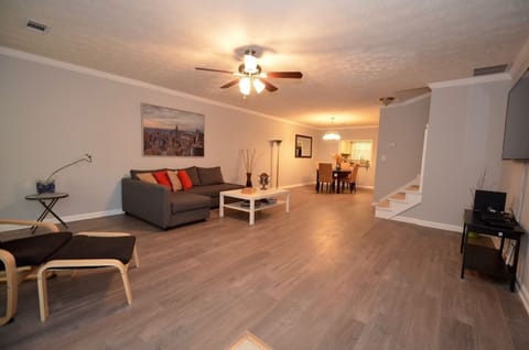 Overview of the living room space