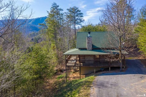 The mountains are hidden from view when the trees are full of leaves.